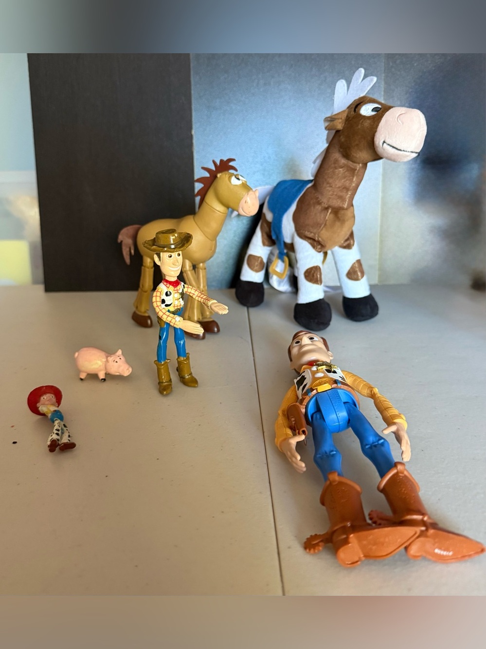 Woody & Friends Plush and Figures - Brown, Blue, Tan